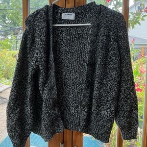 Old Navy black and white peppered cardigan